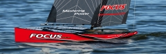 Focus V3 Red One meter RC sail boat
