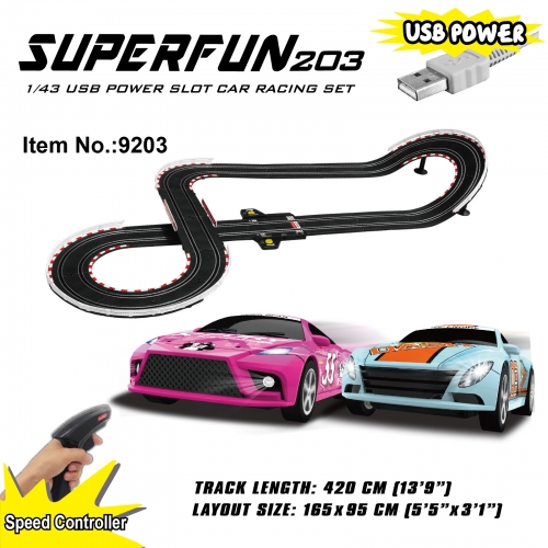 SuperFun 203 Slot Racing Set